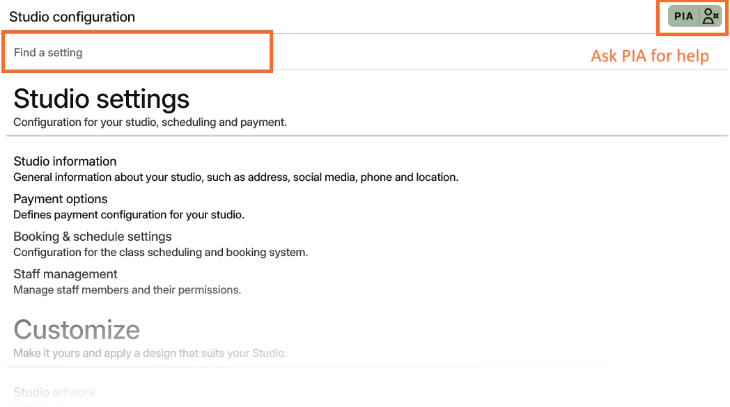 How to use the Appilates studio settings of find the right setting